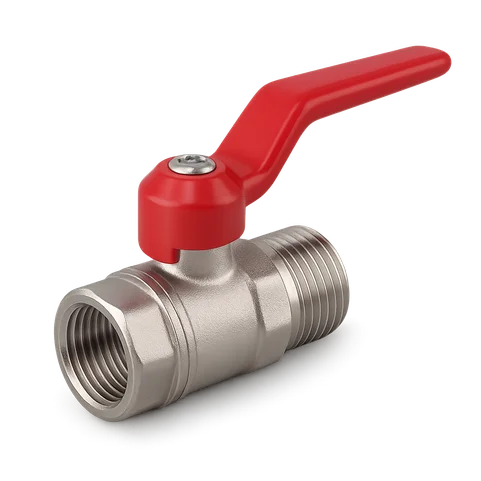 Кран шаровой латунный никелированный Ду 15 Ру 40 ВР/НР